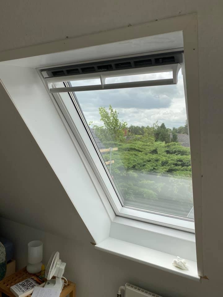 Ovenlysvindue med energiruder monteret af Seb Byg